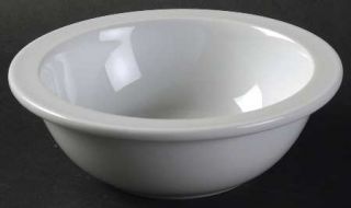Oneida Toms Diner Rim Cereal Bowl, Fine China Dinnerware   All White,Narrow Rim,