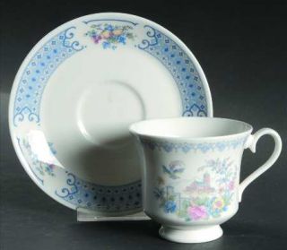 Royal Albert Songbird Footed Cup & Saucer Set, Fine China Dinnerware   Fruit & F