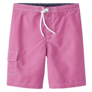 Merona Mens 9 Solid Board Shorts   Pink XXL