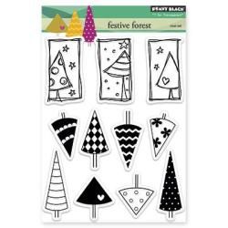 Penny Black Clear Stamps 5 X6.5 Sheet : Festive Forest