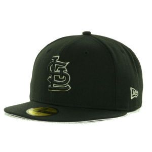 St. Louis Cardinals New Era MLB Black on Color 59FIFTY Cap