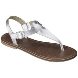 Womens Mossimo Supply Co. Lady Sandals   Silver 8