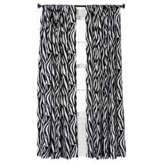 Xhilaration Zebra Stripe Window Panel   Black/White (50x84)