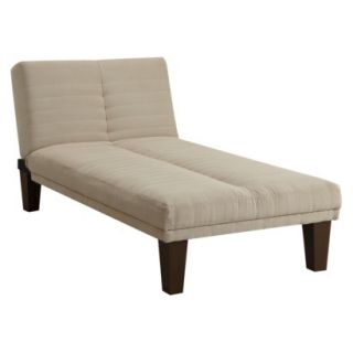 Sleeper Sofa: Dillan Microsuede Chaise   Sandstone