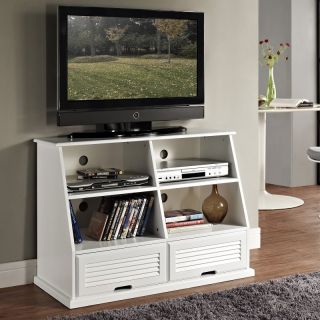  Belham Living Keaton Cubby TV Stand   White   KG 038 AT W