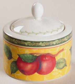 Royal Doulton Vintage Orchard Sugar Bowl & Lid, Fine China Dinnerware   Green&Ye
