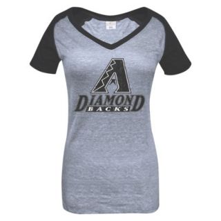 MLB Womens Arizona Diamondbacks T Shirt   Grey/Black (L)