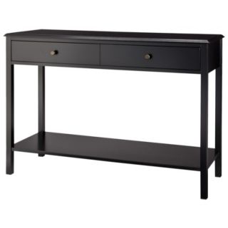 Console Table Threshold Windham Console Table with Shelf   Black
