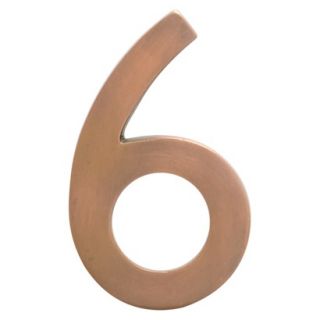 Architectural Mailboxes 5 House Number 6   Antique Copper