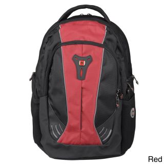 Swiss Gear Jupiter Laptop Computer Backpack (Green, redDimensions: 21 inches high x 19 inches wide x 4 inches deepWeight: 2.3 poundsHandle: Soft grip )