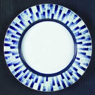 Dansk Radia Salad Plate, Fine China Dinnerware   Indigo, Blue & White Shaded Rec