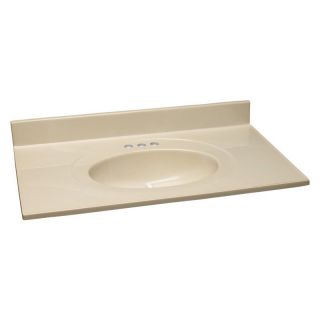 DHI CORP Design House 19W x 17D in. Cultured Marble Integral Sink Vanity Top  