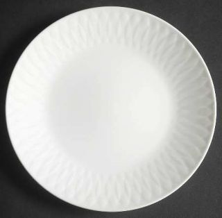 Sango Strafito Bread & Butter Plate, Fine China Dinnerware   All White