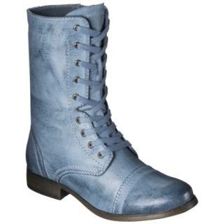 Womens Mossimo Supply Co. Khalea Combat Boots   Blue 8