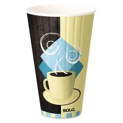Solo Duo Shield Hot Insulated 20 oz Paper Cups (case Of 350) (Chocolate/light blue/tan Style: Tuscan Capacity: 20 ouncesQuantity: Case of 350  )