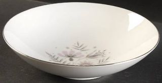 Mikasa Melody 9 Round Vegetable Bowl, Fine China Dinnerware   Pink/Gray Center