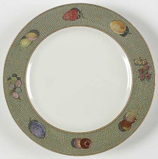 Sasaki China Ravenna Bread & Butter Plate, Fine China Dinnerware   Green&Orange
