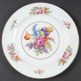 Noritake Colton Salad Plate, Fine China Dinnerware   Older, Multicolor Flowers R