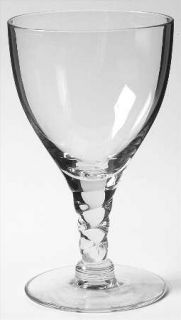 Seneca Pirouette Clear Water Goblet   Stem #307,Twisted Stem,Clear