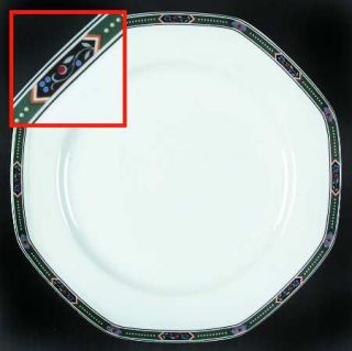 Christopher Stuart Glenwood Dinner Plate, Fine China Dinnerware   Octagonal,Flow