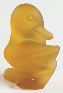 Fostoria Animals & Figurines #2632/405 Duckling A Head Back   Animals & Figuri