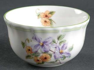 Royal Albert Botanical Teas (Green Trim) Rice Bowl, Fine China Dinnerware   Flor