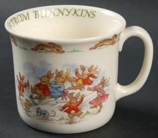 Royal Doulton Bunnykins (Albion Shape) 1 Handled Christmas Hug a Mug Mug, Fine C