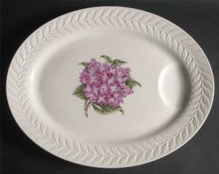 Haviland Regents Park Lilac 16 Oval Serving Platter, Fine China Dinnerware   Ne