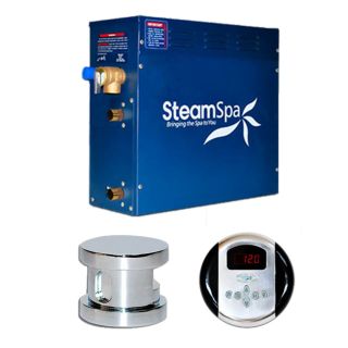 SteamSpa OA750CH Oasis 7.5kw Steam Generator Package in Chrome