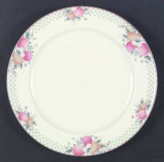 Mikasa Trattoria Dinner Plate, Fine China Dinnerware   Intaglio Line,Tan Trim,Fr