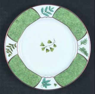 Lynn Chase Fern Fantasy Bread & Butter Plate, Fine China Dinnerware   Plants,Fro