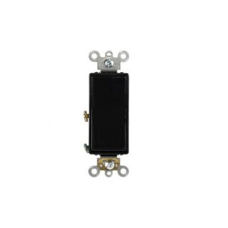 Leviton 56912E Light Switch, Decora Plus Rocker Switch, Commercial Grade, SinglePole Black