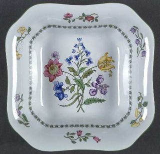 Spode Summer Palace (Fine Stone) 9 Square Vegetable Bowl, Fine China Dinnerware