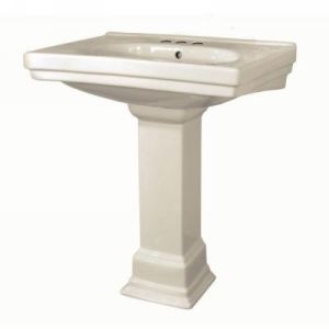 Foremost FL19504BI Structure Suite Vitreous China Pedestal Sink Combo