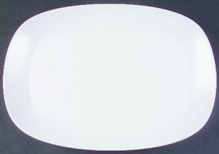 Noritake Pearl White (Coupe Shape) 15 Oval Serving Platter, Fine China Dinnerwa