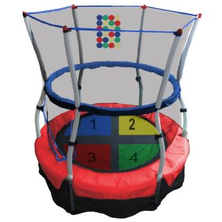 Skywalker Trampolines 4 ft. Round Color and Counting Bouncer and Enclosure