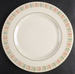 Castleton (USA) Lavalliere Salad Plate, Fine China Dinnerware   Gold Trim, Rim S