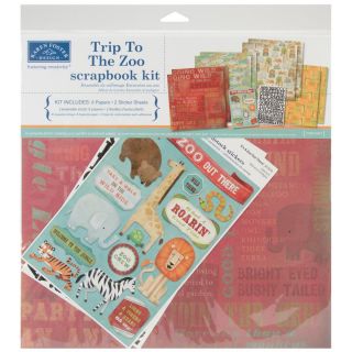 Trip To The Zoo Scrapbook Page Kit 12 X12