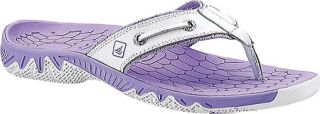 Womens Sperry Top Sider SON R Pulse Thong   White/Lavender Thong Sandals