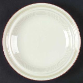 Mikasa Moon Beams Salad Plate, Fine China Dinnerware   New Avenues, Tan Rings, B