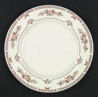 Lenox China Monticello (Newer Orange) Dinner Plate, Fine China Dinnerware   Oran