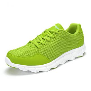 Xtep Mens Green Synthetic Leather Mesh Running Shoes