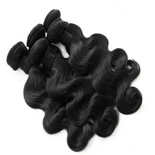 Brazilian Loose Wave Weft 100% Virgin Remy Human Hair Extensions Mixed Lengths 18 20 22 Inches