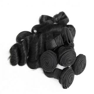 Brazilian Loose Wave Weft 100% Virgin Remy Human Hair Extensions Mixed Lengths 20 22 24 Inches