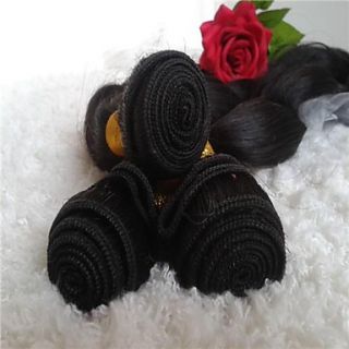Mixed Lengths 16 18 20 Inches Peruvian Loose Wave Weft 100% Virgin Remy Human Hair Extensions
