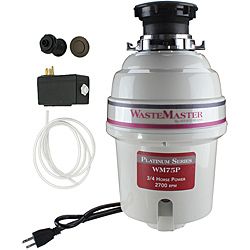 Wastemaster 3/4 hp Garbage Disposal With Bronze Air Switch Kit (Bronze Includes: Air Switch and Disposal FlangeHardware finish: SteelModel: WM75P_12Assembly Required )