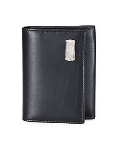 Gucci Taggy Leather Card Case   Black