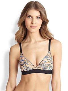 Stella McCartney Marguerite Riding Soft Cup Bra   Abstract Blue