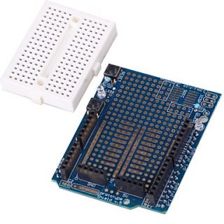 Prototype Shield Expansion Board with Mini Breadboard for Arduino