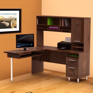 Nexera L Shaped Desk with Hutch Multicolor   MFI309 1